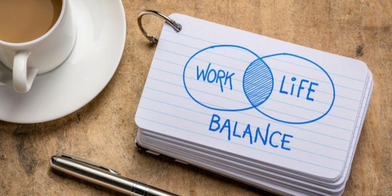 A graphic design of work life balance